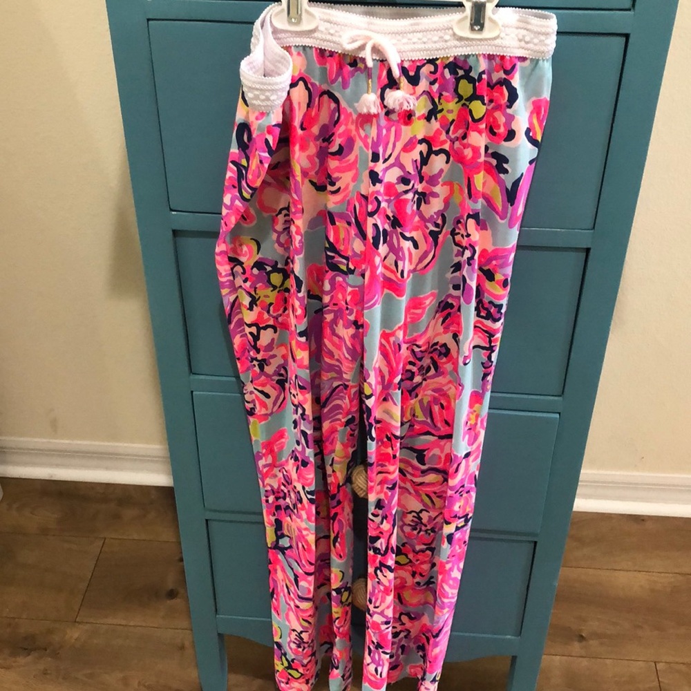 Lilly Pulitzer beach palazzo loose pants
